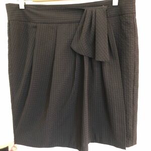 GAP Black Textured Wrap Skirt EUC